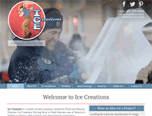 Tablet Screenshot of icecreations.net